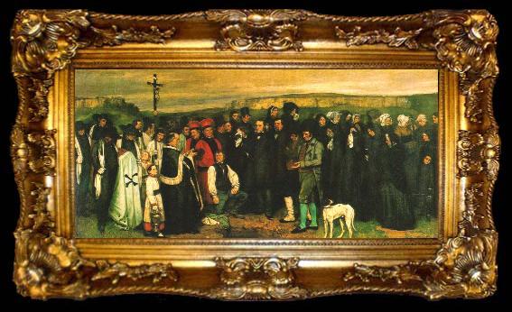 framed  Gustave Courbet Gustave Courbet. A Burial at Ornans, ta009-2